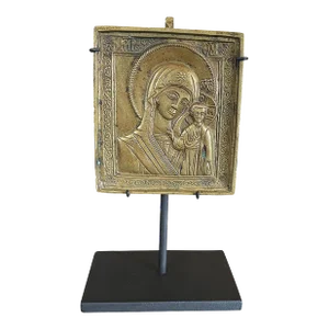 19th Century Russian Orthodox Icon of Virgin of Smolensk
