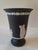 Wedgwood Vintage Wedgwood Black Jasperware Footed Vase For Sale - Image 4 of 7