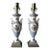 Pair of Vintage Porcelain European Neoclassical Urn Table Lamps For Sale