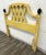 Vintage Twin Size French Country or Regency Yellow Off White Lattice Headboard For Sale - Image 10 of 10