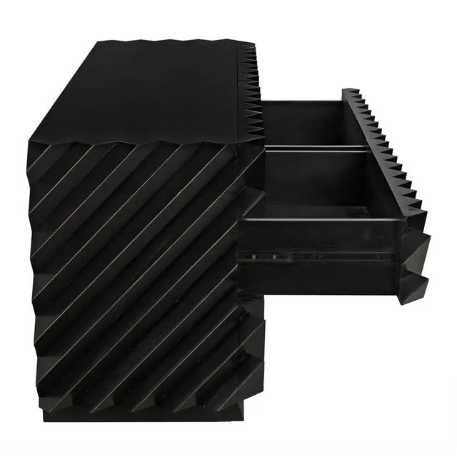 Noir NOIR Hikaru Dresser, Hand Rubbed Black For Sale - Image 4 of 10