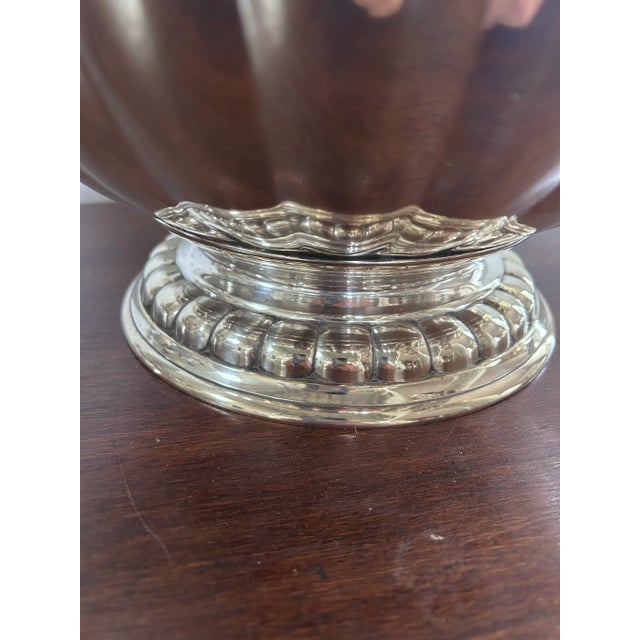 Metal Oversized Mottaheda Winterthur Silver Plated Montieth/Punch Bowl For Sale - Image 7 of 12
