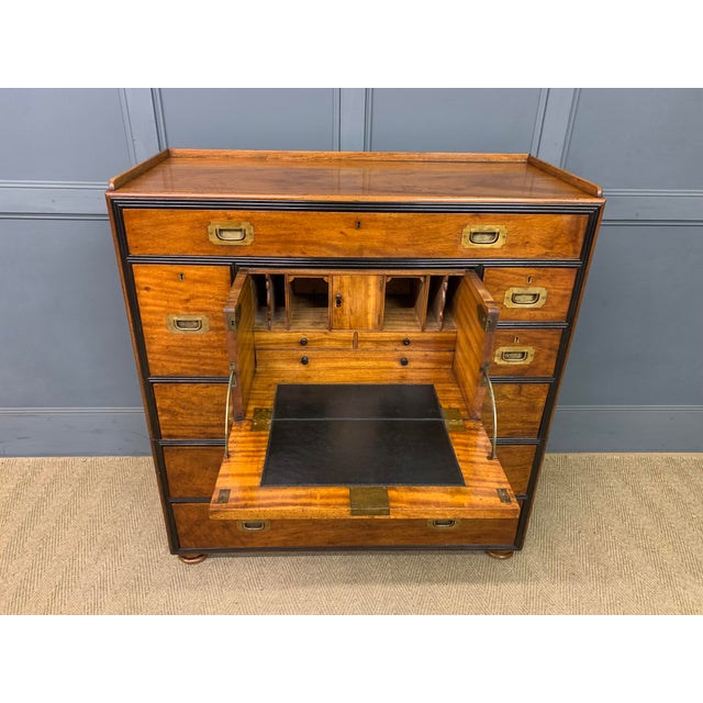 Camphor Wood Secretaire Military Chest, 1835 For Sale - Image 18 of 18