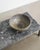 A rare and round decorative grey brownish Danish mid century stoneware bowl by Arne Bang produced by Holmegaard Stentøj in...