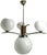 Art Deco Chandelier with Glass Globes, Czechoslovakia, 1950s For Sale - Image 10 of 18