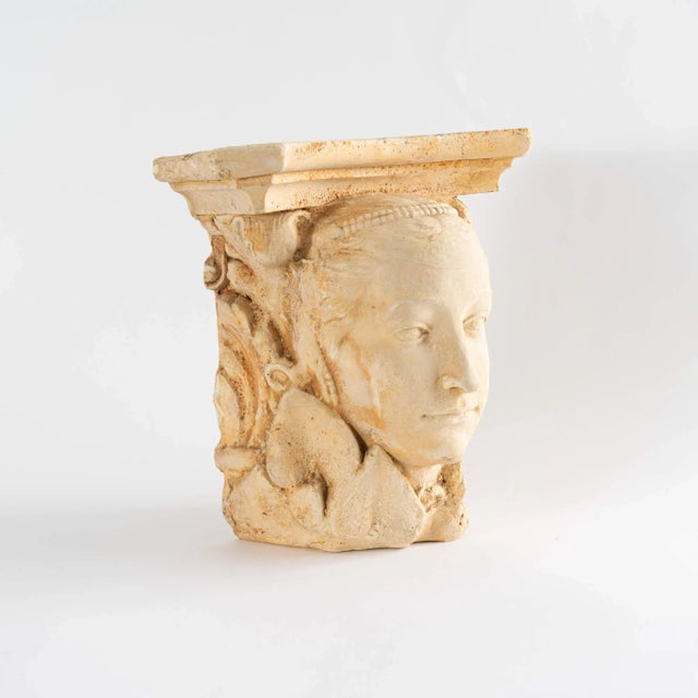 Vintage Goddess Plaster Wall Shelf For Sale - Image 9 of 9