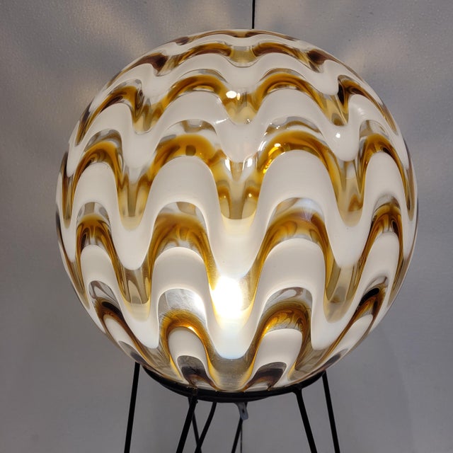 Vintage Italian Table Lamp in Murano Glass, 1970s For Sale - Image 14 of 18