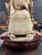 Plastic Chinese Empress Emperor Figurine Faux Ivory For Sale - Image 7 of 14
