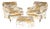 New George Smith "Flying Ducks" Upholstered Armchairs & Ottoman Footstool For Sale