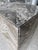 Gray Stone Herringbone Pedestal With Sculptural Geometric Inlay For Sale In New York - Image 6 of 9