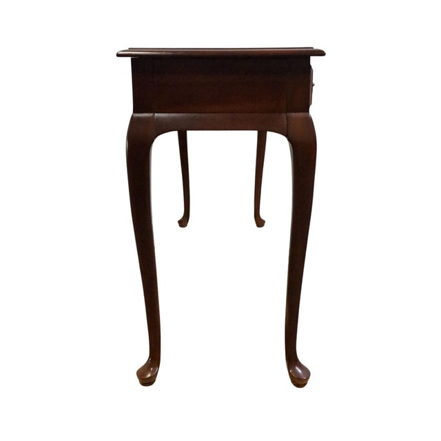 Superior Furniture Co. Solid Cherry Traditional Queen Anne Style 52" Accent Sofa Table 01-24518 For Sale - Image 12 of 13