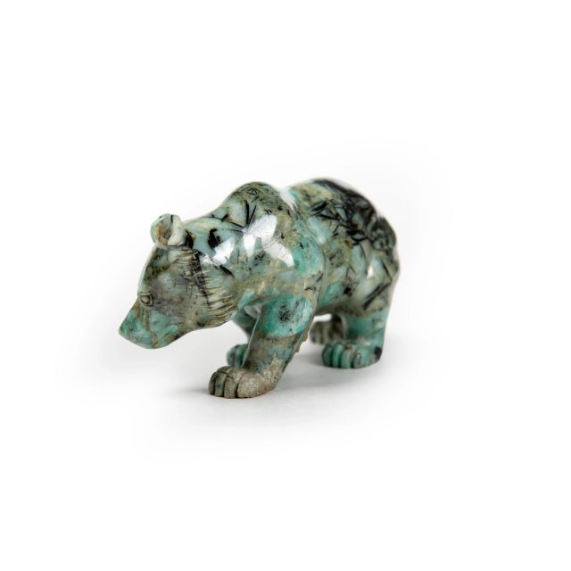 Gemstone Beryl Emerald Bear For Sale - Image 7 of 7