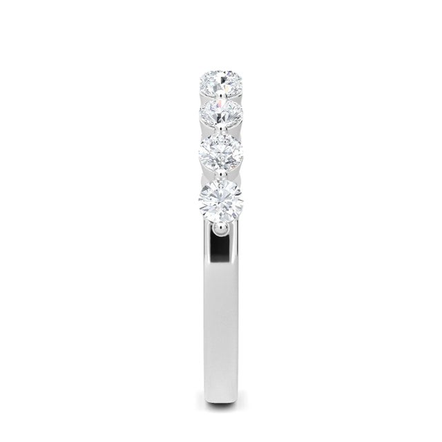 Tanya Round 3/4 Ct Half Eternity Band - Size 8 For Sale - Image 4 of 5