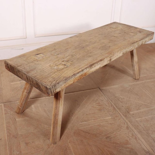 19th C French ash low table/coffee table. 1890 Top depth 47cm Thickness of top 3.5cm This piece is designed in the style...