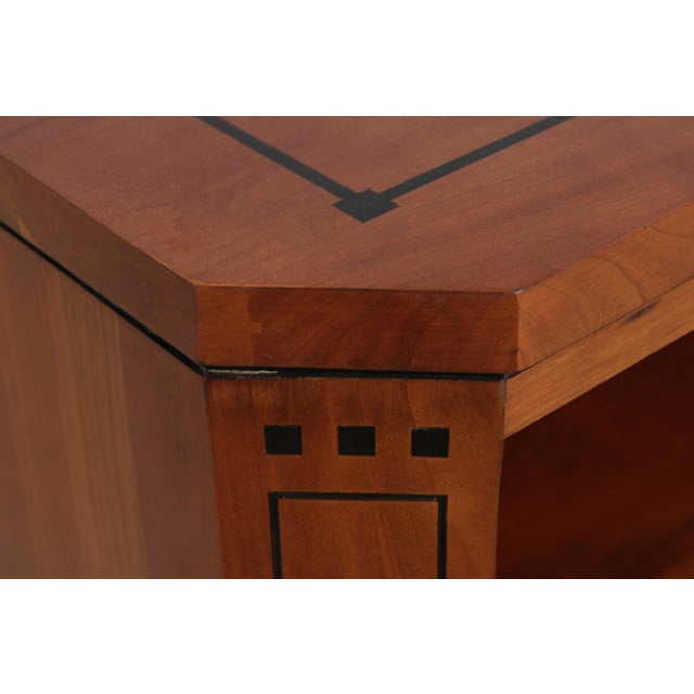 Stickley Cherry 21st Century Two Drawer Inlaid Nightstand For Sale - Image 10 of 17
