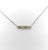 Modern 1990s 14K White Gold Bar Necklace with Diamond and Pink Tourmaline For Sale - Image 3 of 6
