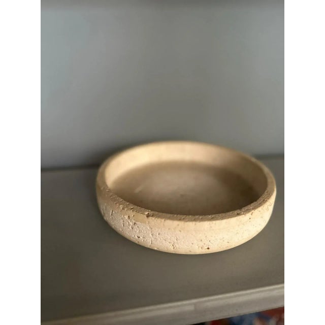 Centro Parento Travertine Marble Bowl by Egidio Di Giusti for Up & Up, 1970 For Sale - Image 6 of 7