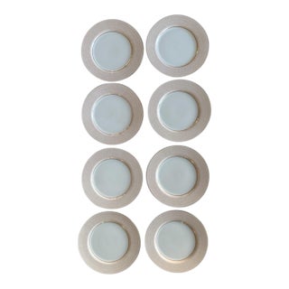 1990s Fitz and Floyd Adobe Peach 7” Plates - Set of 8 For Sale