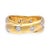 Tiffany and Co. Tiffany & Co. 18k Yellow Gold Etoile Crossover Diamond Band Ring Size 4.75 For Sale - Image 4 of 8