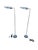Vintage chrome floor lamps by Robert sonnenman in good condition minimal imperfections consistent with the age
