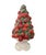 Lefton Vintage Italian Majolica Cherry Topiary / Ceramic / Trompe l'Oeil Cherries in Footed Pedestal Pot Centerpiece For Sale - Image 4 of 9