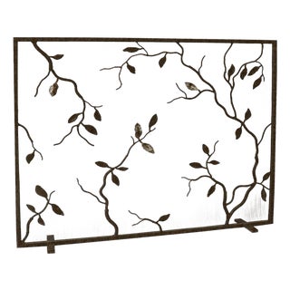 Warm Black Lennox Fireplace Screen Glass For Sale
