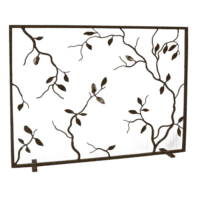 Warm Black Lennox Fireplace Screen Glass For Sale