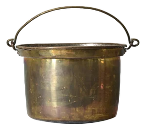 French 19th Century Brass Cooking Pot