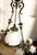 Antique Brass and Glass 7-Light Chandelier from H. Luppens Bruxelles, 1920s For Sale - Image 6 of 10
