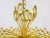 Gold Golden Gilded Brass and Crystal Glass Chandelier by Palwa, Germany, 1960s For Sale - Image 8 of 11