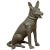 Contemporary Bronze Sculpture Depicting a German Shepherd with Dark Patina For Sale - Image 12 of 12