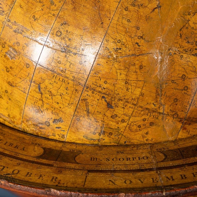 Antique Terrestrial and Celestial Globes from Cary's, 1821, Set of 2 For Sale - Image 12 of 18