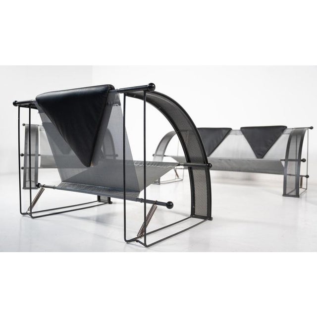 Seating Set in the style of Mario Botta, Italy, 1980s, Set of 4 For Sale - Image 9 of 17