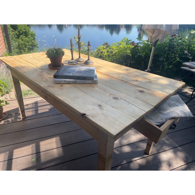 Antique Table in Fir, 1890s For Sale - Image 17 of 18