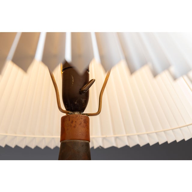 Scandinavian Tapered Copper and Brass Table Lamp, 1960s For Sale - Image 9 of 15