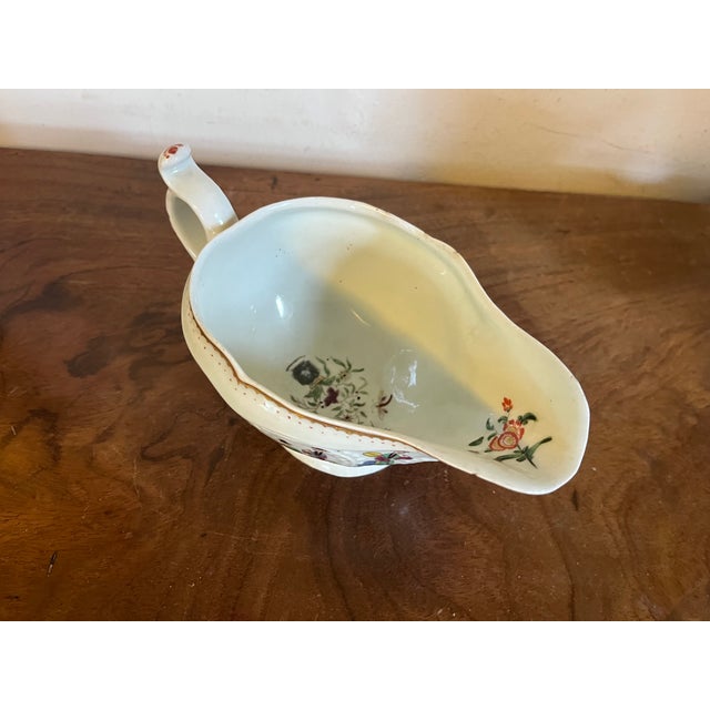 Antique 18th Century English George III Worcester Porcelain Sauce Boat With Chinoiserie Decoration For Sale - Image 14 of 16