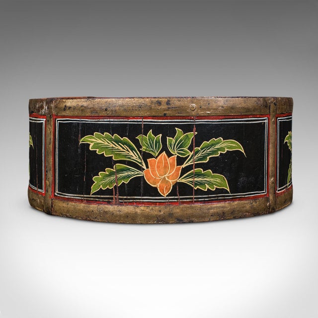1900 - 1909 Antique Cheese Wheel Carrier, English, Handpainted Walnut, Dairy Tray, Edwardian For Sale - Image 5 of 10