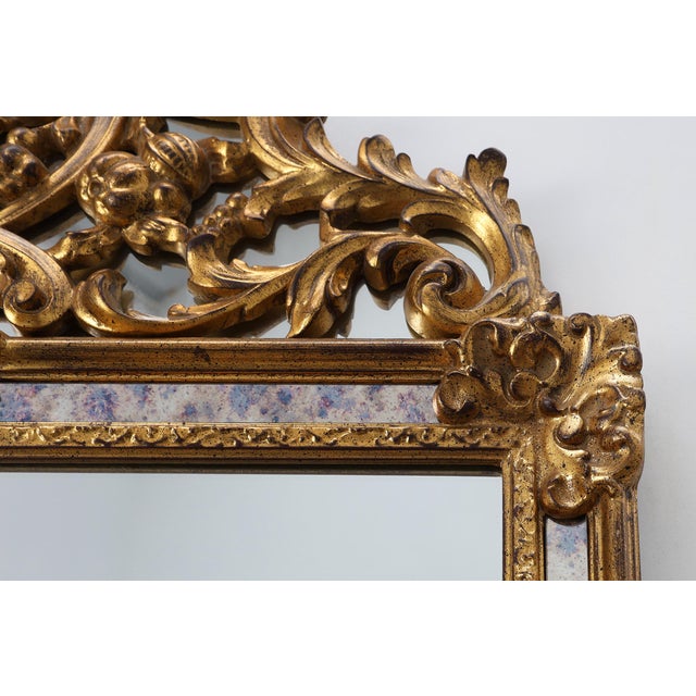 Rococo Style Giltwood Mirror by Deknudt, Belgium, 1950s For Sale - Image 10 of 12
