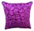 Magenta Floral Pattern Velvet Cushion Cover For Sale