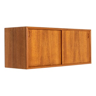 Small Teak Wall Cabinet, Scandinavia, 1960s For Sale