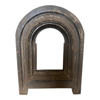 Antique Victorian Style Stone Arched Fireplace Insert For Sale