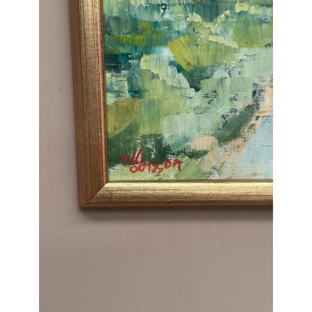 Mid-Century Modern Olle Larsson, Path, 1960s, Oil on Panel, Framed For Sale - Image 3 of 18