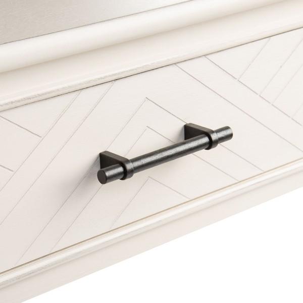 Wood Peyton 1 Drawer Accent Table - Distressed White For Sale - Image 7 of 11