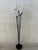 Vintage Floor Lamp in Glass and Metal, 1950s For Sale - Image 9 of 9
