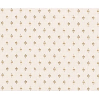 Schumacher's Barlow Natural Woven Fabric For Sale