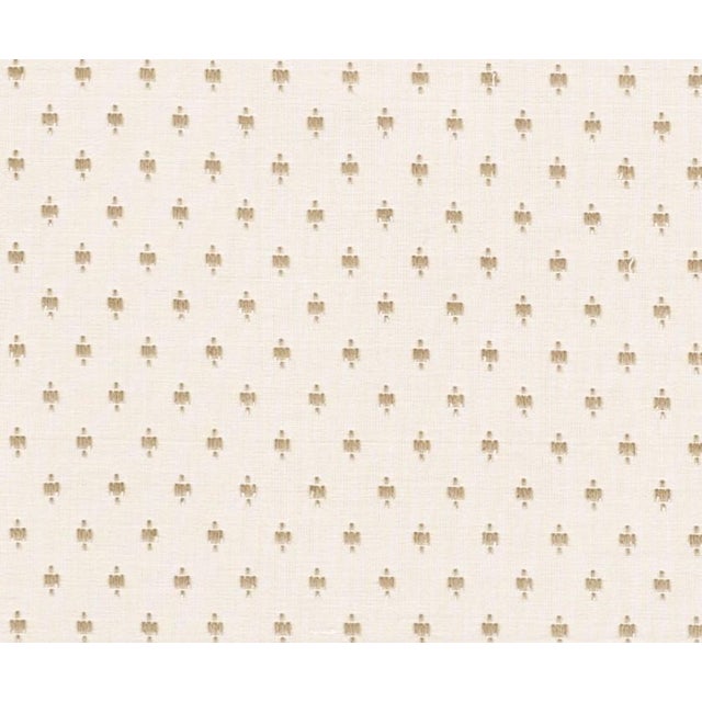 Schumacher's Barlow Natural Woven Fabric For Sale