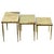 Nesting Tables in Onyx Marble and Copper, France, 1950s, Set of 3 For Sale - Image 9 of 15