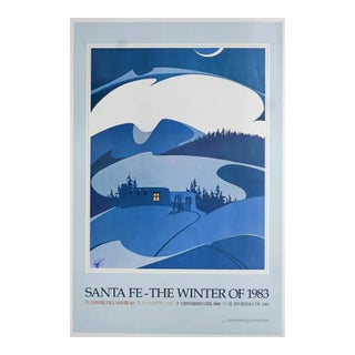 1983 Paul Kinslow Santa Fe Winter Poster For Sale