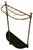 Curved Brass & Iron Umbrella Stand, 1880s For Sale
