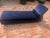 Modern Chaise in Blue Velvet Attributed to Dialogica For Sale - Image 9 of 9